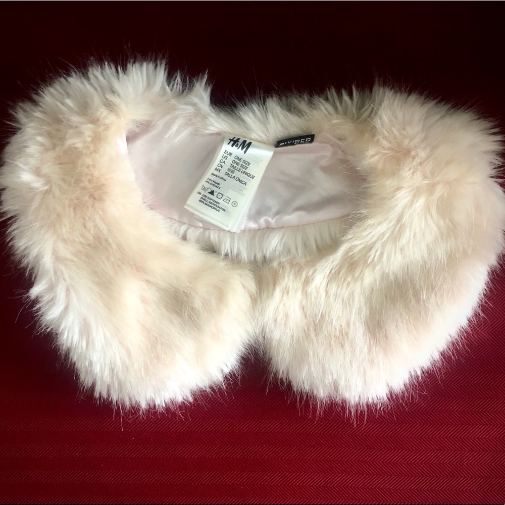 Powder Pink fur collar